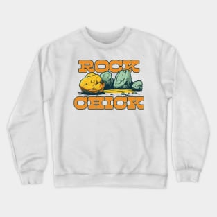 Rock Chick - Petrology/Geology Geek Design Crewneck Sweatshirt